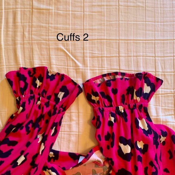 🐾 crown & ivy Pink Leopard Print Women's Top, Size XL, Pre-Owned 👡 - Picture 13 of 17